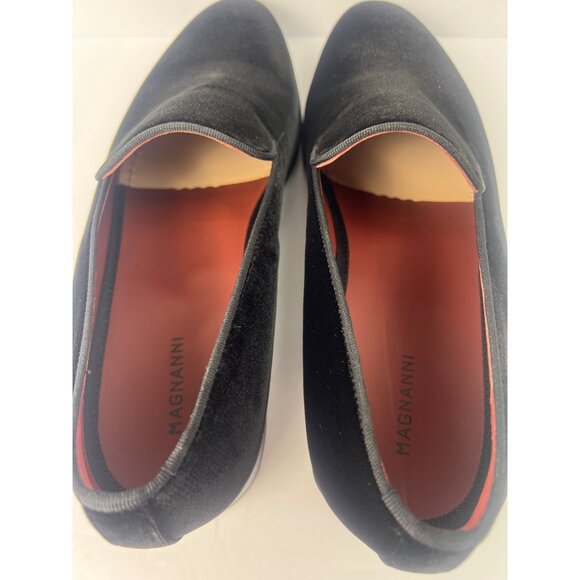 Magnanni Dorio Mens Loafer/Slipper Black Velvet Style 12475 US 11.5, EU 44 - Picture 9 of 12